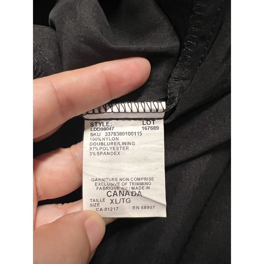 Le Chateau Black Lace Cocktail Dress Size XL Made In Canada - Picture 6 of 9